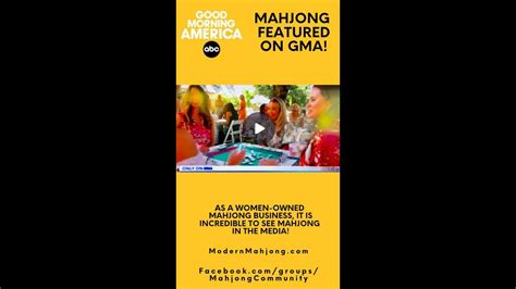 gma mahjong segment|Mahjong in media! Mahjong segment on Good Morning America .